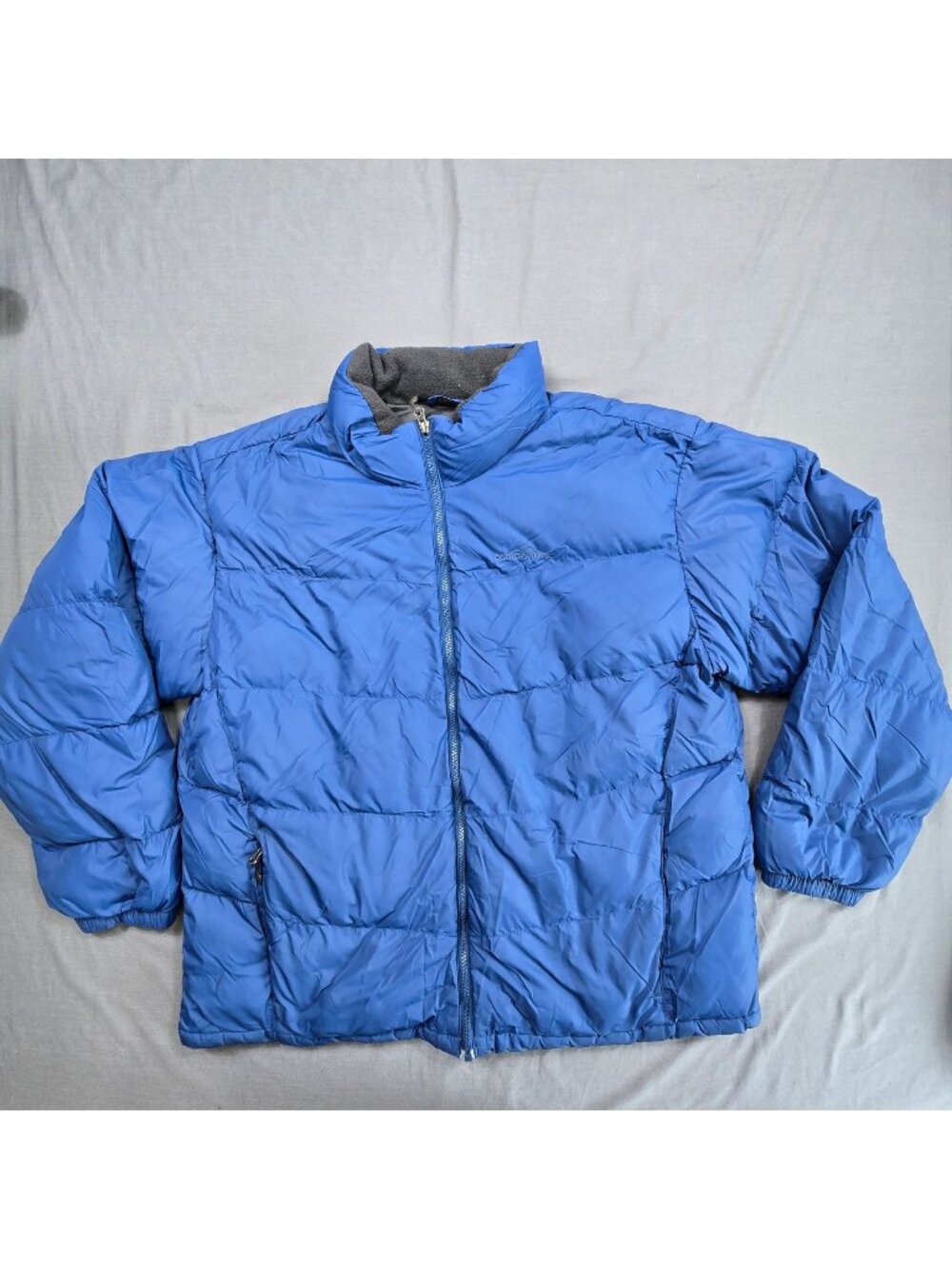 Eddie Bauer XL Mens Down Jacket Blue 700 Fill Power Insulated Warm Puffer Coat